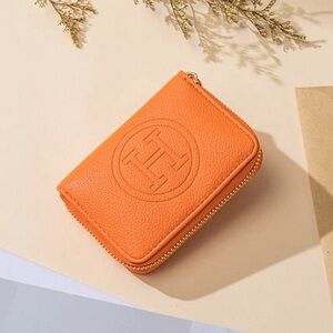 Orange Leather Wallet